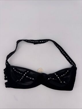 Trashy Lingerie Velvet Studded Rhinestone Bra NWT